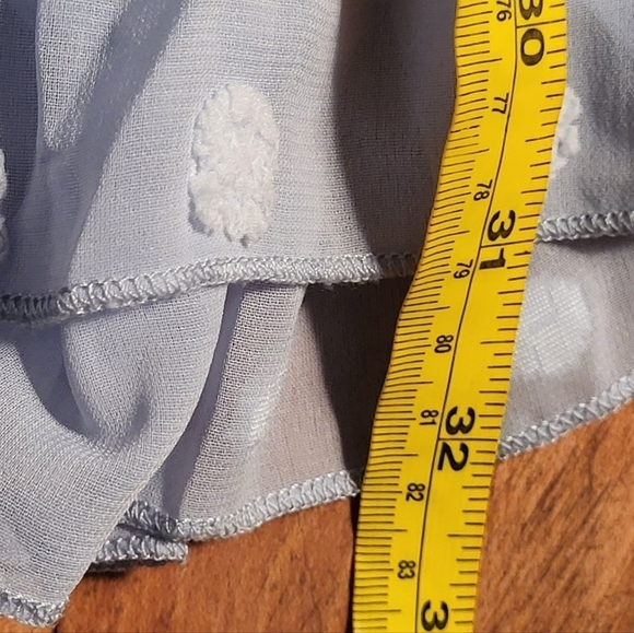 Eilly Bazar Ruffle Trim Clip Dot Dress Size L - Picture 10 of 10